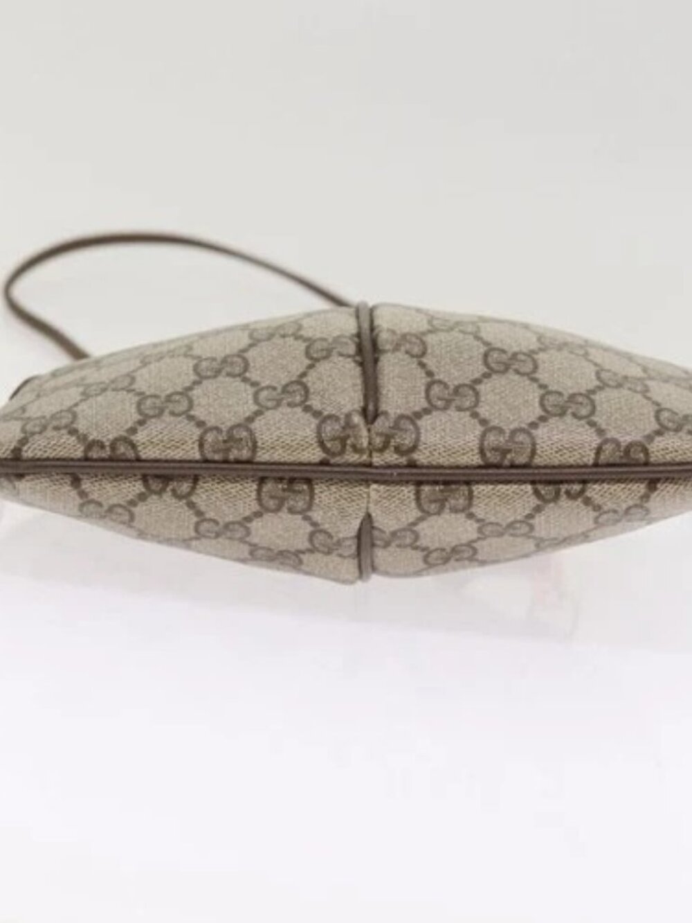 GUCCI GG Supreme Web Sherry Line Shoulder Bag PVC Beige 904 02 047 Auth 87866 - Picture 5 of 16